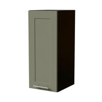 HÄNGESCHRANK Oslo W2/30 Schwarz / Reed Green Matt 30 / 32,5 / 72cm - Schwarz/Grün, Holz/Holzwerkstoff (30/72/32.5cm) - Feldmann-Wohnen
