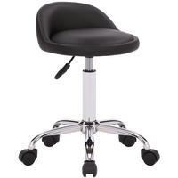 ARBEITSHOCKER Tommy Kunstleder schwarz - Schwarz, Metall (36/72/43cm) - TPFLiving