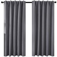 VORHANG 2ER SET BOSTON DARK HxB 175x140 cm Dunkelgrau - Dunkelgrau, Textil (140/175cm) - Gardinenbox