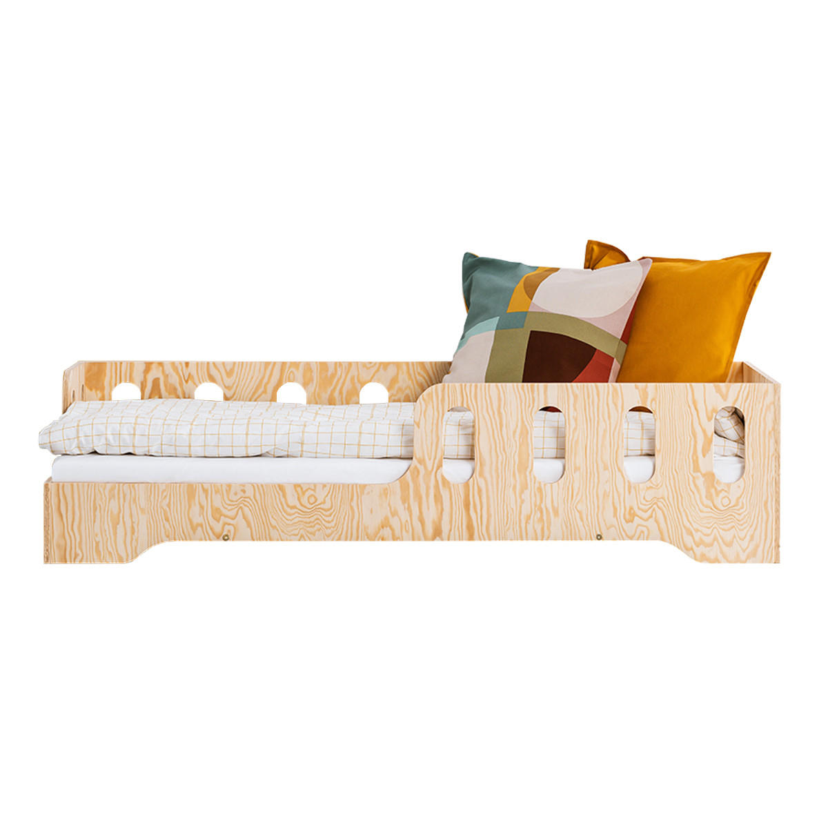 POSTEL 90/190 Estelle Přírodní dřevo - hnědá, dřevo (90/190cm) - Petits-meubles