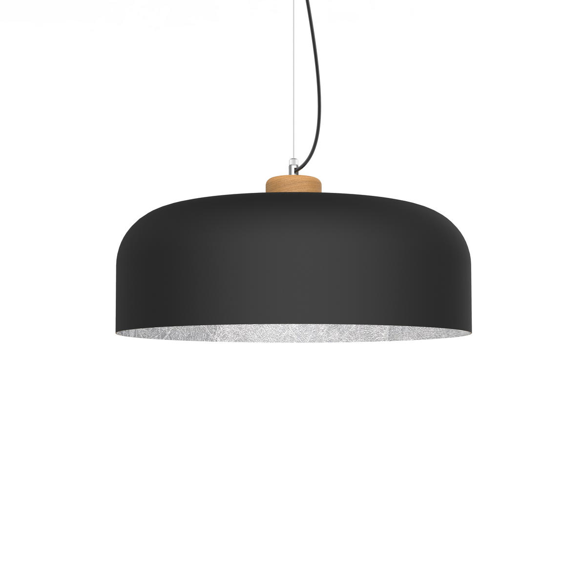 HÄNGELEUCHTE - Schwarz, Metall (50/50/17cm) - Lumicom