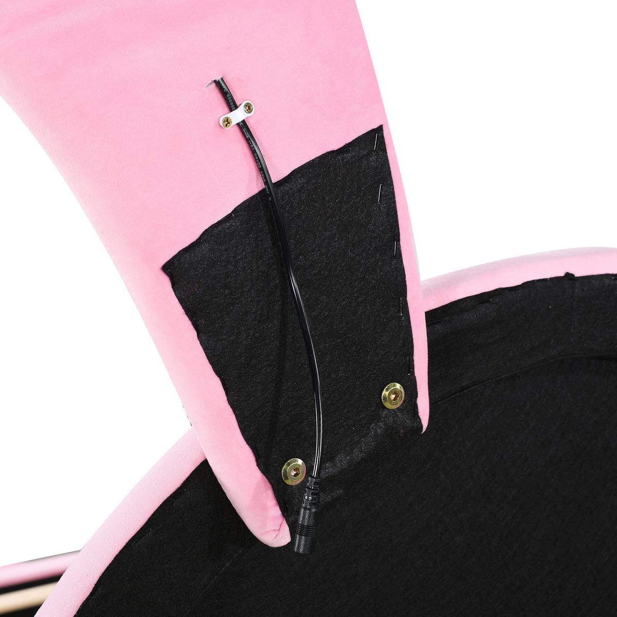 POLSTERBETT mit Stauraum und LED 90x200 cm Samt Pink - Pink, Holzwerkstoff (90/200cm) - Beauniv
