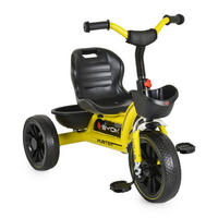 DREIRAD Hunter EVA-Reifen gelb verstellbarer Sitz, Korb, ergonomische Griffe - Gelb, Metall (75/46/64cm)