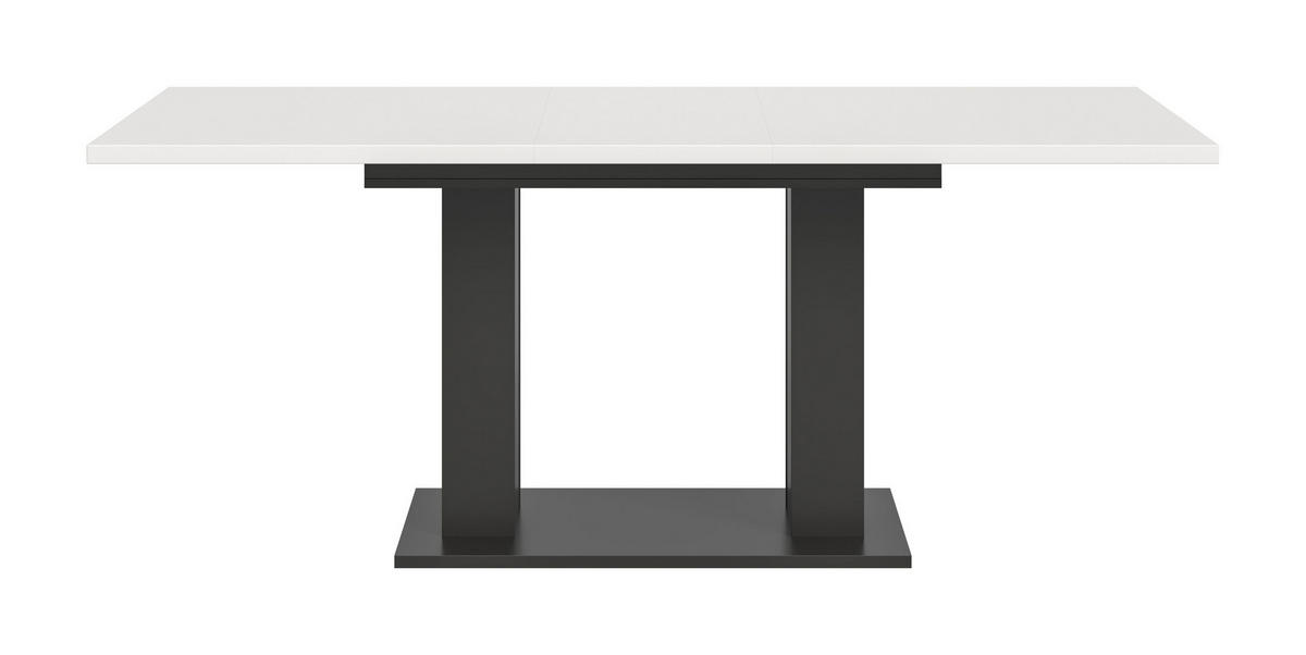 ESSTISCH MOTION (B/H/T: ca. 150/76/90 cm) in grau/weiß - Grau, Holzwerkstoff (90/150/76cm)