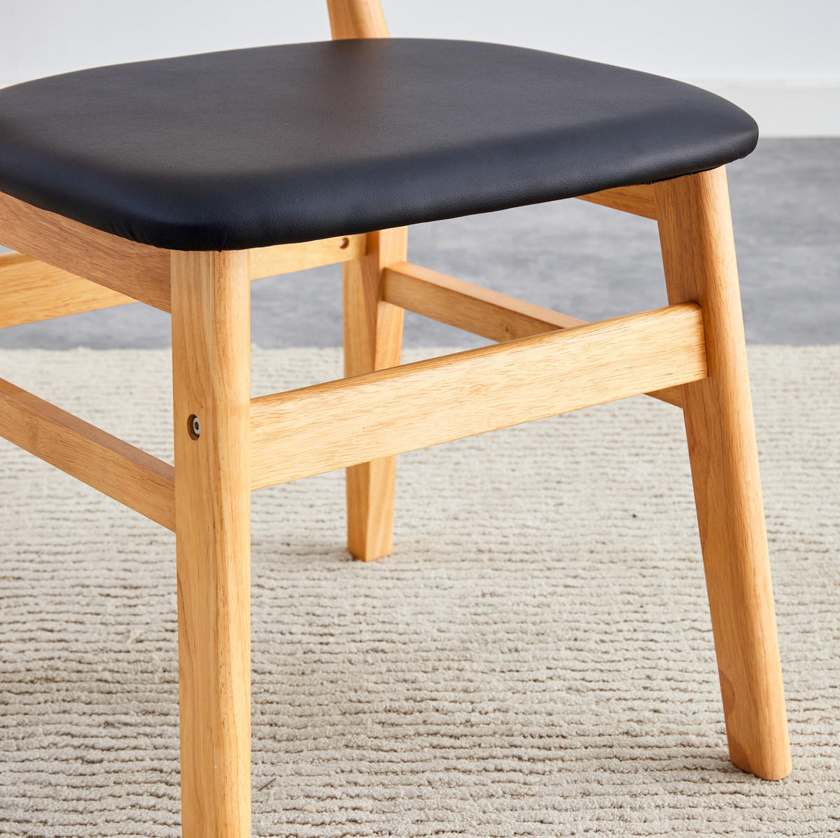 ESSZIMMERSTUHL 2er-Set mit Rattan-Rückenlehne aus Holz - Birnbaumfarben, Holz (43.9/78.7/45cm) - Meubliv