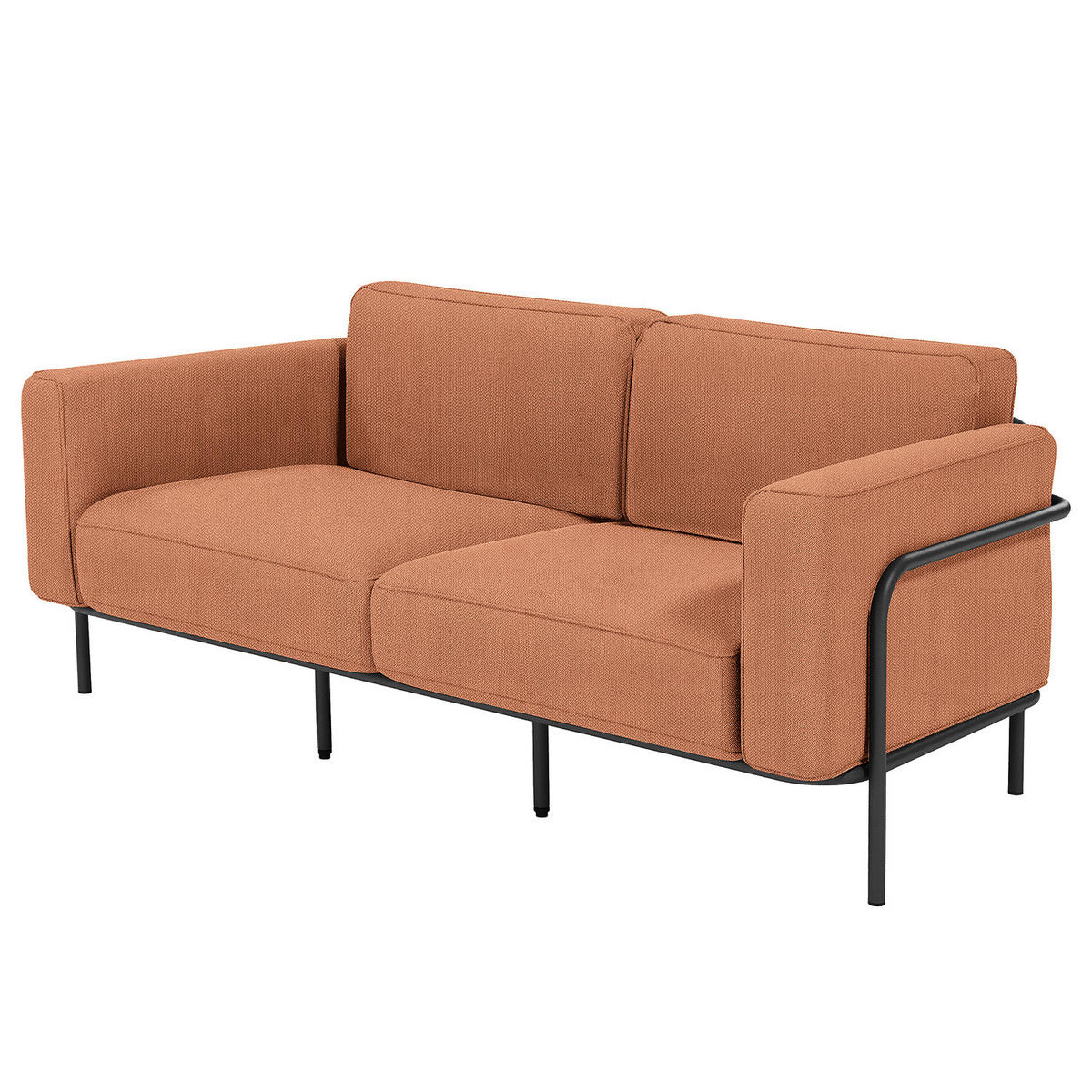 3-SITZER OUTDOOR-SOFA - Rosa, Textil/Metall (212/76/88cm) - home24