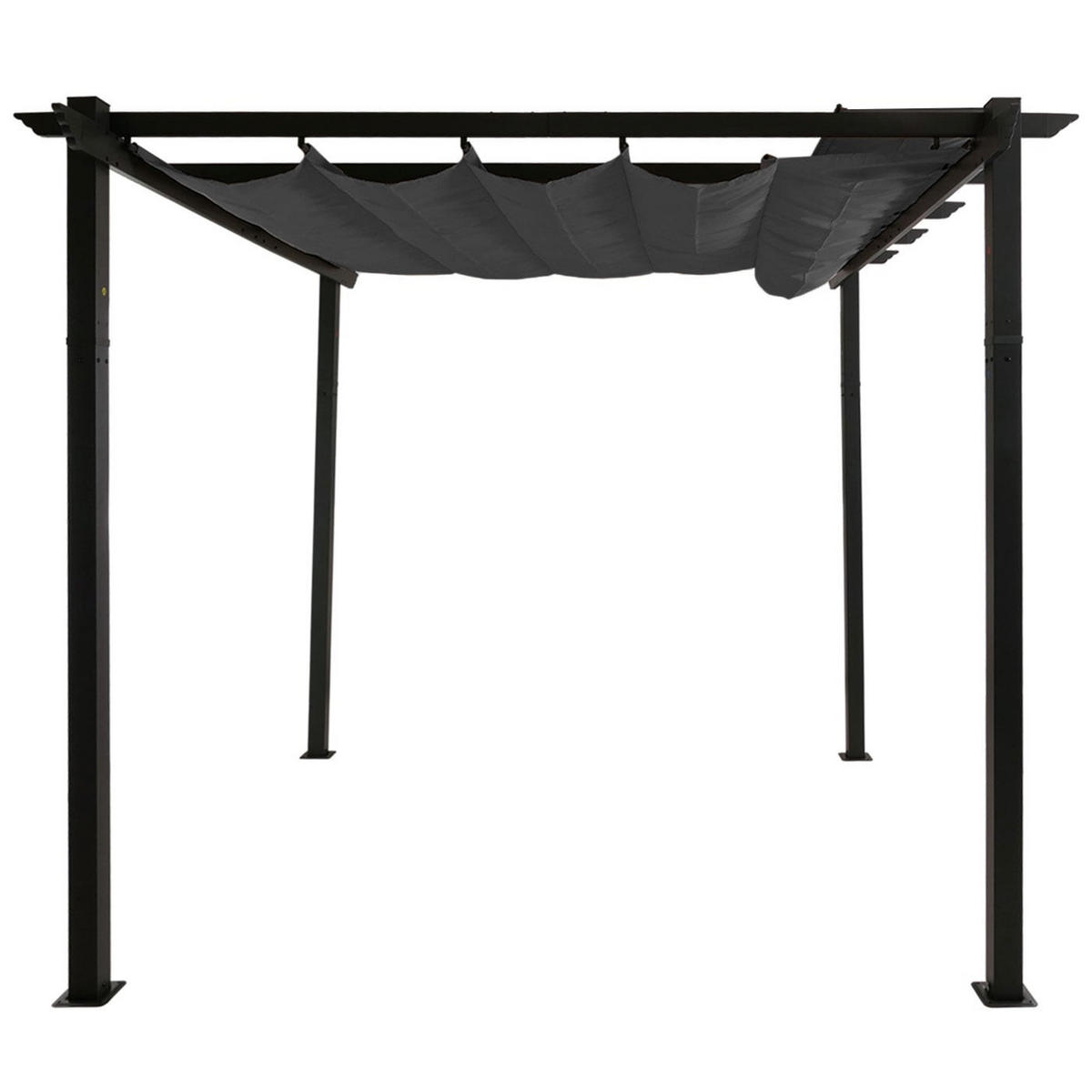 PERGOLA Aluminium 4x3m Anthrazit - Anthrazit, Metall (400/240/300cm) - BERLINLODGE