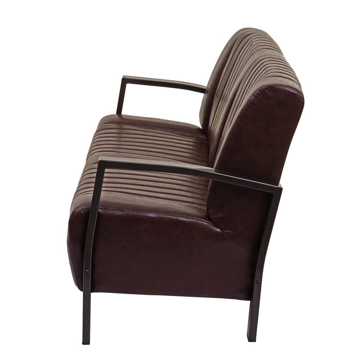 2-SITZER SOFA Braun - Braun, Textil (127/86/70cm) - MCW