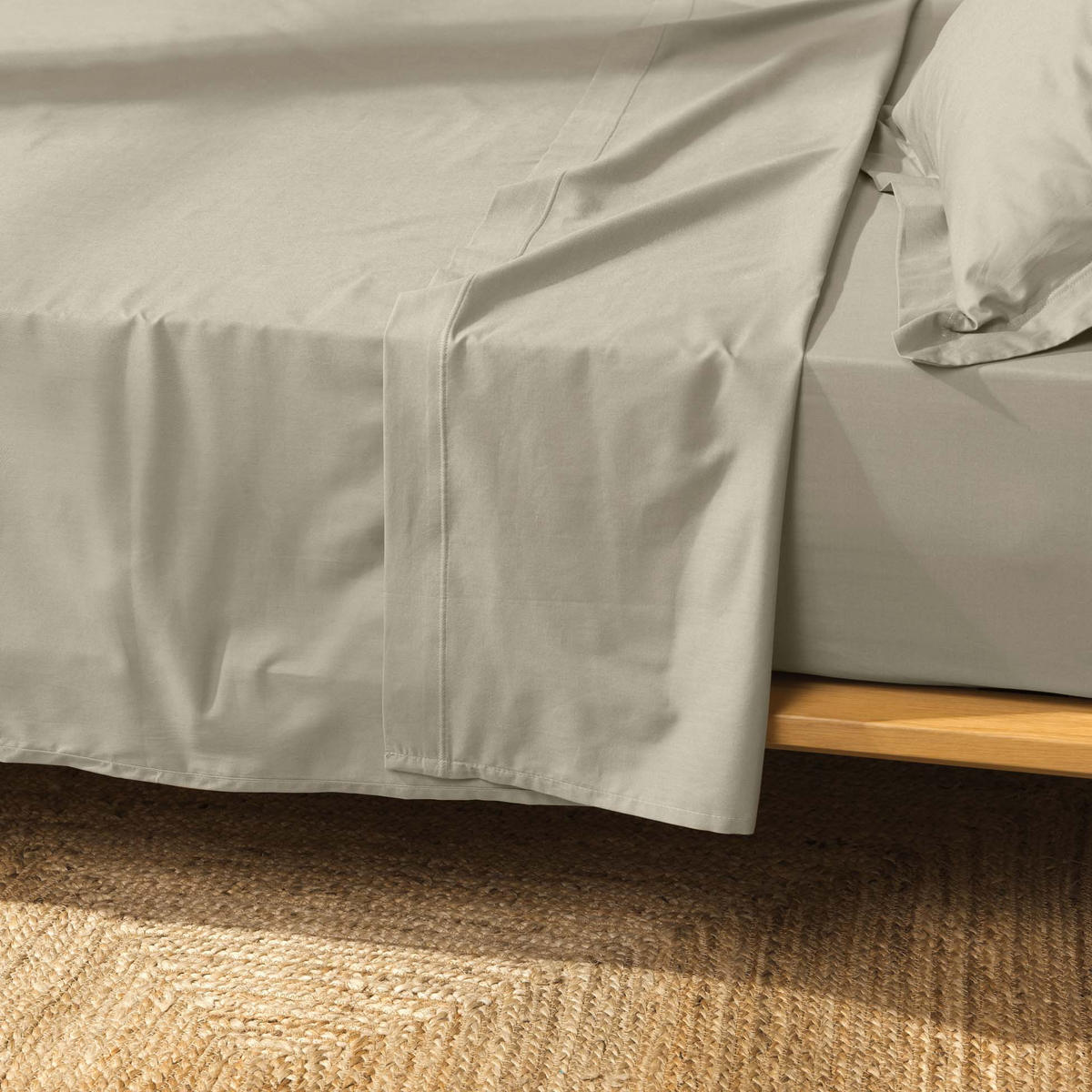BAUMWOLLSPANNBETTLAKEN Biolina 300/240 cm - Grau, Naturmaterialien (240/300cm) - Douceur d´intérieur