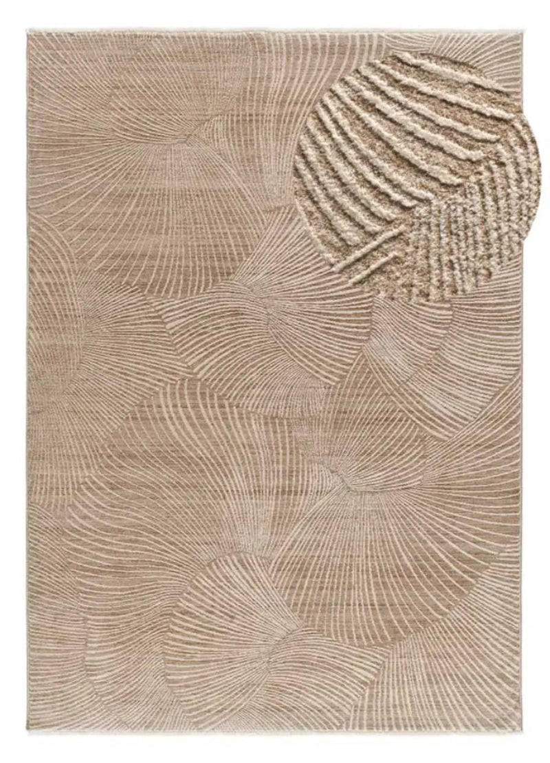 KURZFLORTEPPICH Beige Ona 160/230 cm - Beige, Naturmaterialien/Textil (160/230cm) - Atticgo