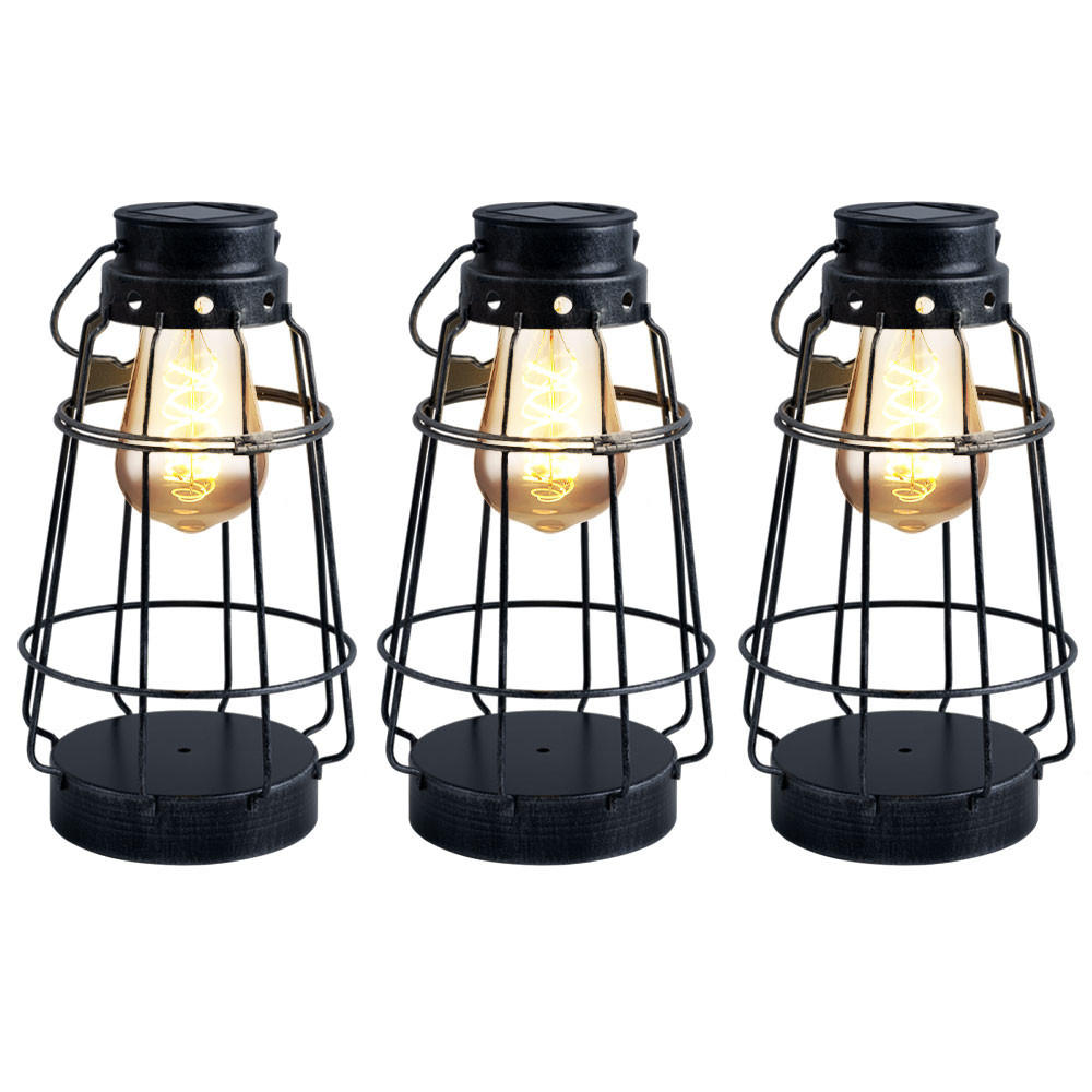 LED AUSSENLEUCHTE Metall Silber maritim 3er Set - Silberfarben, Metall (16/16/27cm) - Nowa