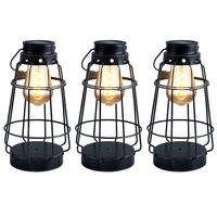 LED AUSSENLEUCHTE Metall Silber maritim 3er Set - Silberfarben, Metall (16/16/27cm) - Nowa