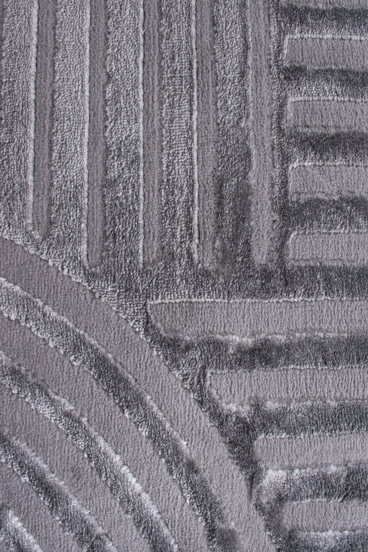 TEPPICH mit Bogenmuster in Grau Bianca 200x290 cm - Grau, Textil (200/290cm) - Nazar Rugs