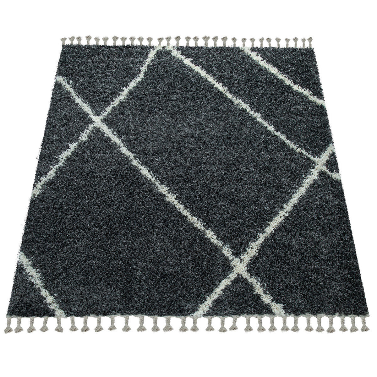 HOCHFLORTEPPICH 160/220 cm Helsinki 531 - Anthrazit, Textil (160/220cm) - Paco Home