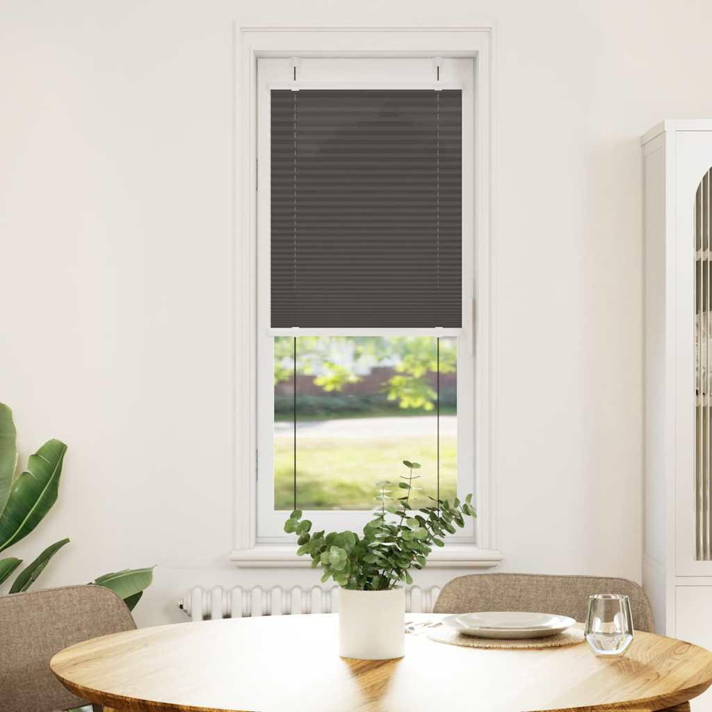 PLISSEE 40/150 cm Stoffbreite 39,4 cm aus Polyester Schwarz - Schwarz, Textil (40/150cm) - vidaXL