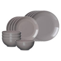 BASIC-SET Levi Grau 12er Set - Grau, Keramik (1/1/1cm) - Ritzenhoff Breker