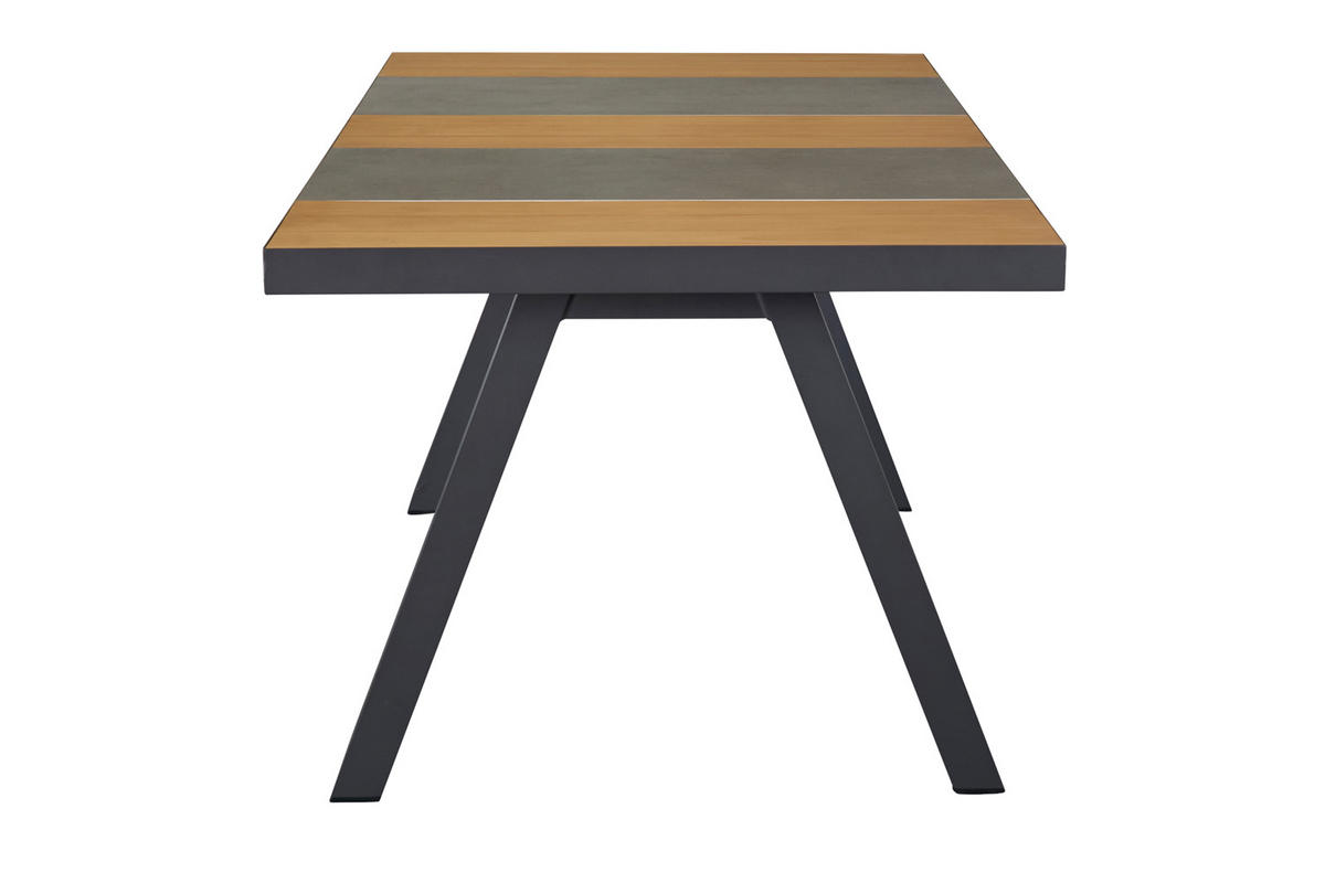 GARTENTISCH Texas 167x90x75cm, Holz, Anthrazit - Anthrazit, Holz (90/167/75cm) - dasmöbelwerk