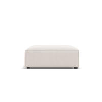 POUF Jodie aus strukturiertem Stoff leichtes beige - Beige, Textil (80/40/102cm) - Micadoni