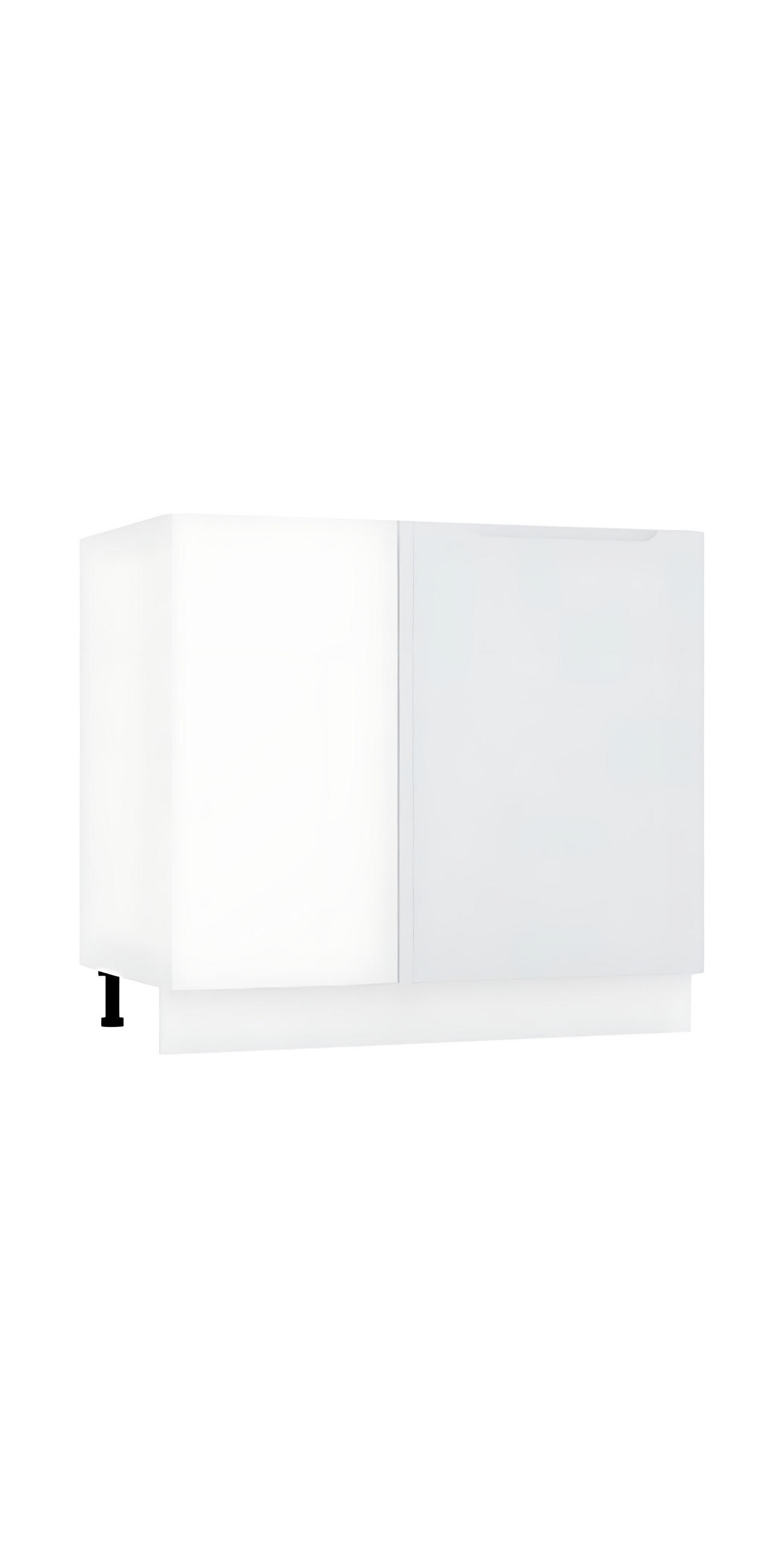 ECKUNTERSCHRANK DNP P/L - Zivora - Praktische Ecklösung - Hellgrau, Holz (90/82/52.4cm) - ROYAL24_MARKT