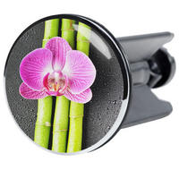 WASCHBECKENSTÖPSEL Asia - Pink, Kunststoff/Metall (4/7/7cm) - Sanilo