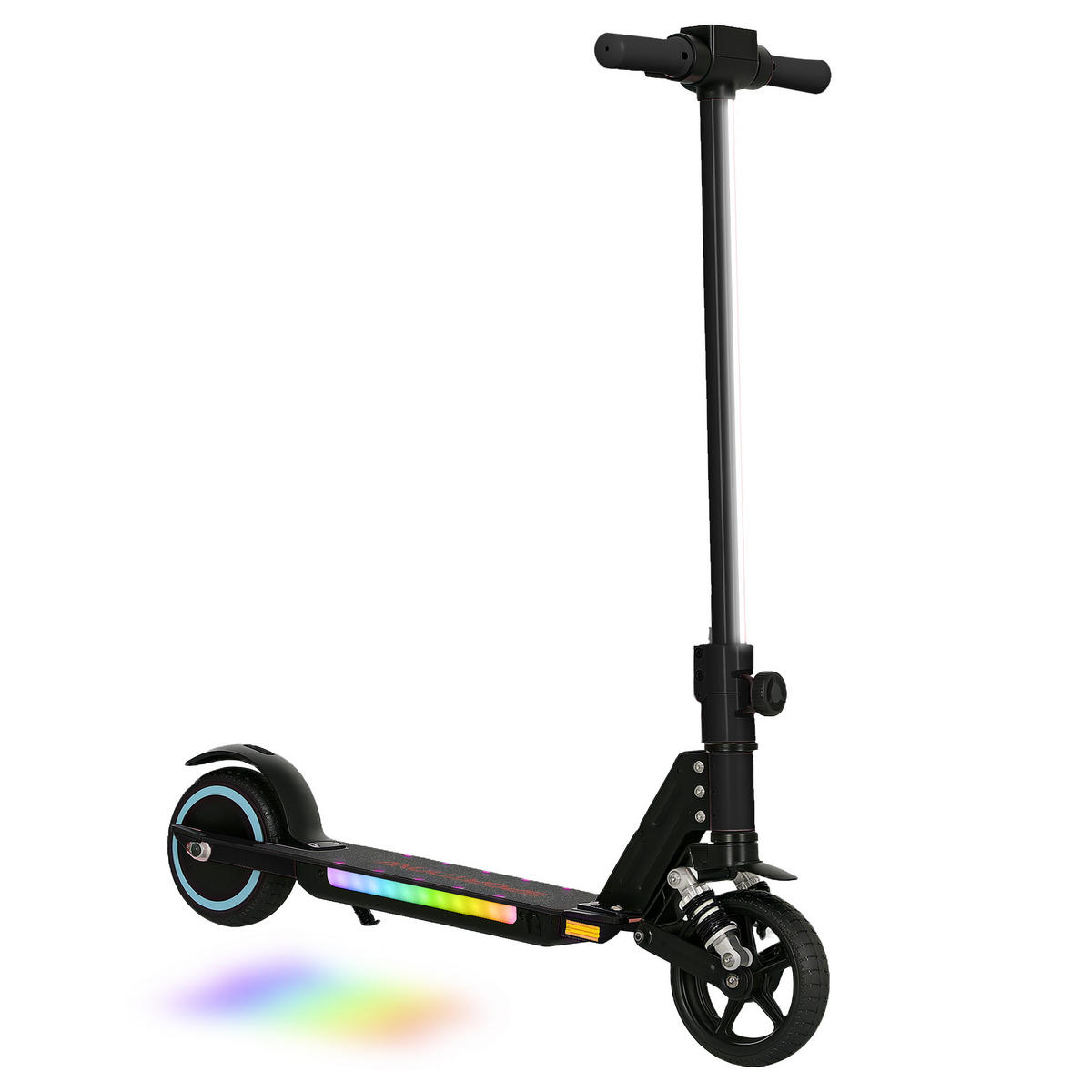 KINDERSCOOTER DE-16987 klappbar 120 W 10 km/h Pink - Schwarz, Metall (78/32/92cm) - ComfortXL