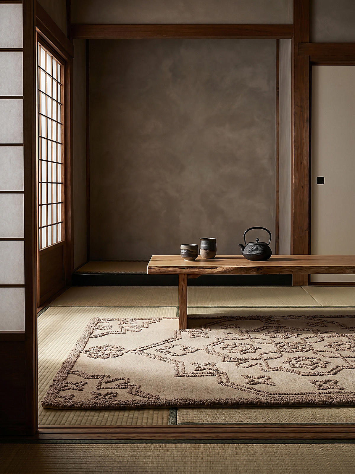 WOLLTEPPICH TINGIR, abstrakt, Natur, 140 x 200 cm - Beige, Textil (140/200cm) - KADIMA DESIGN
