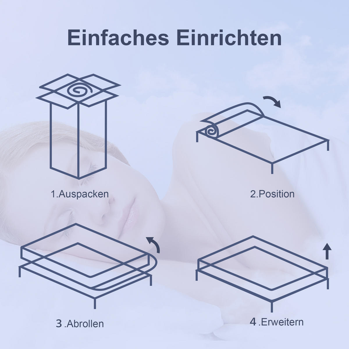 MATRATZE 90x200 cm 25,8 cm Höhe ergonomisch Taschenfederkernmatratze - Weiß, Textil (90/200cm) - HOMCOM