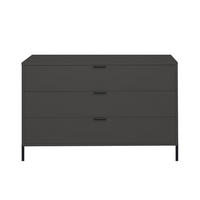 KOMMODE Erna 119x45x82 Anthrazit matt Lack - Anthrazit, Holzwerkstoff (119/82/45cm) - 58aufmkessel