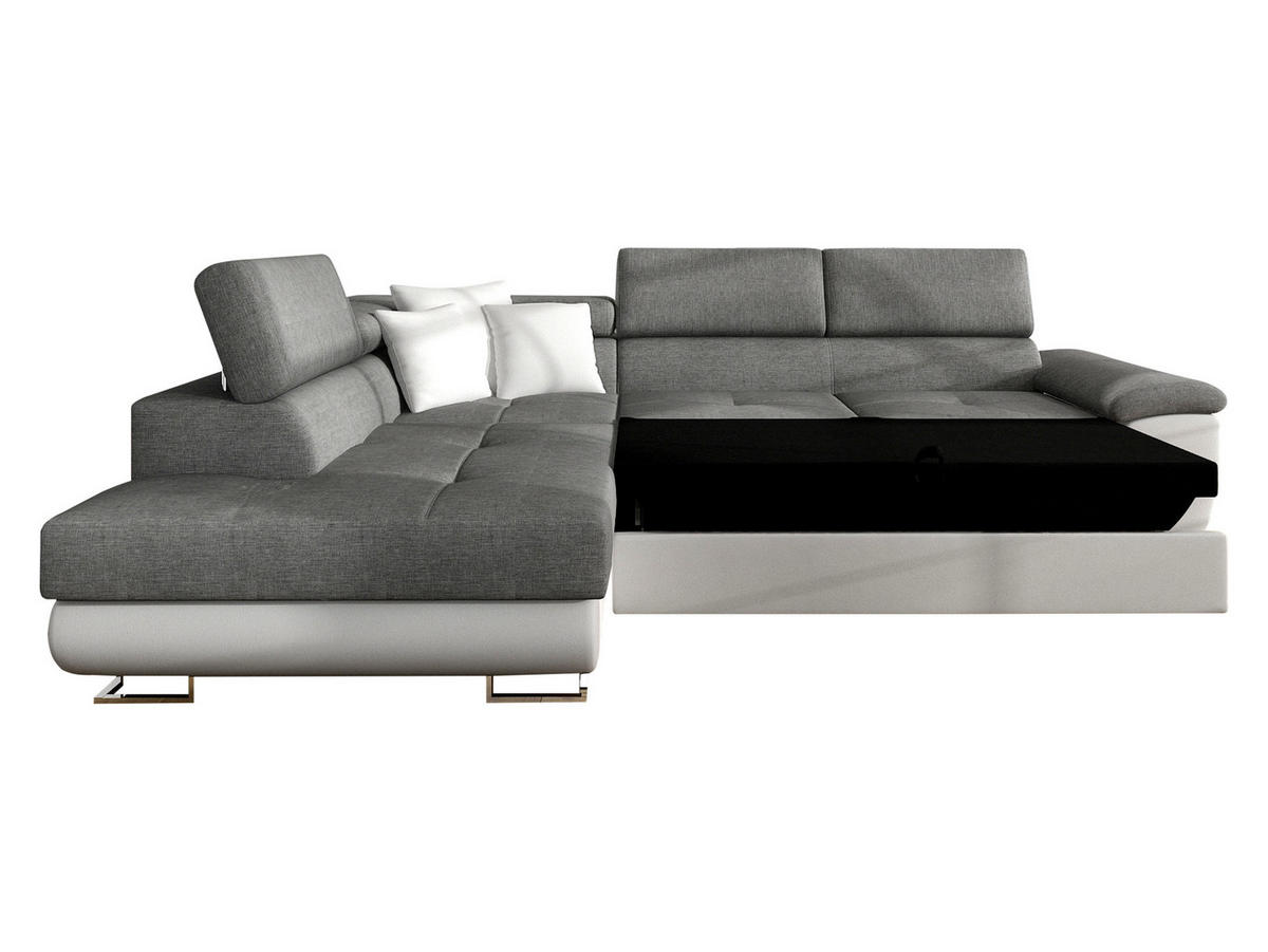 ECKSOFA Cotere, Seite: Links - Hellgrau, Holz/Textil (270/202cm) - MIRJAN24