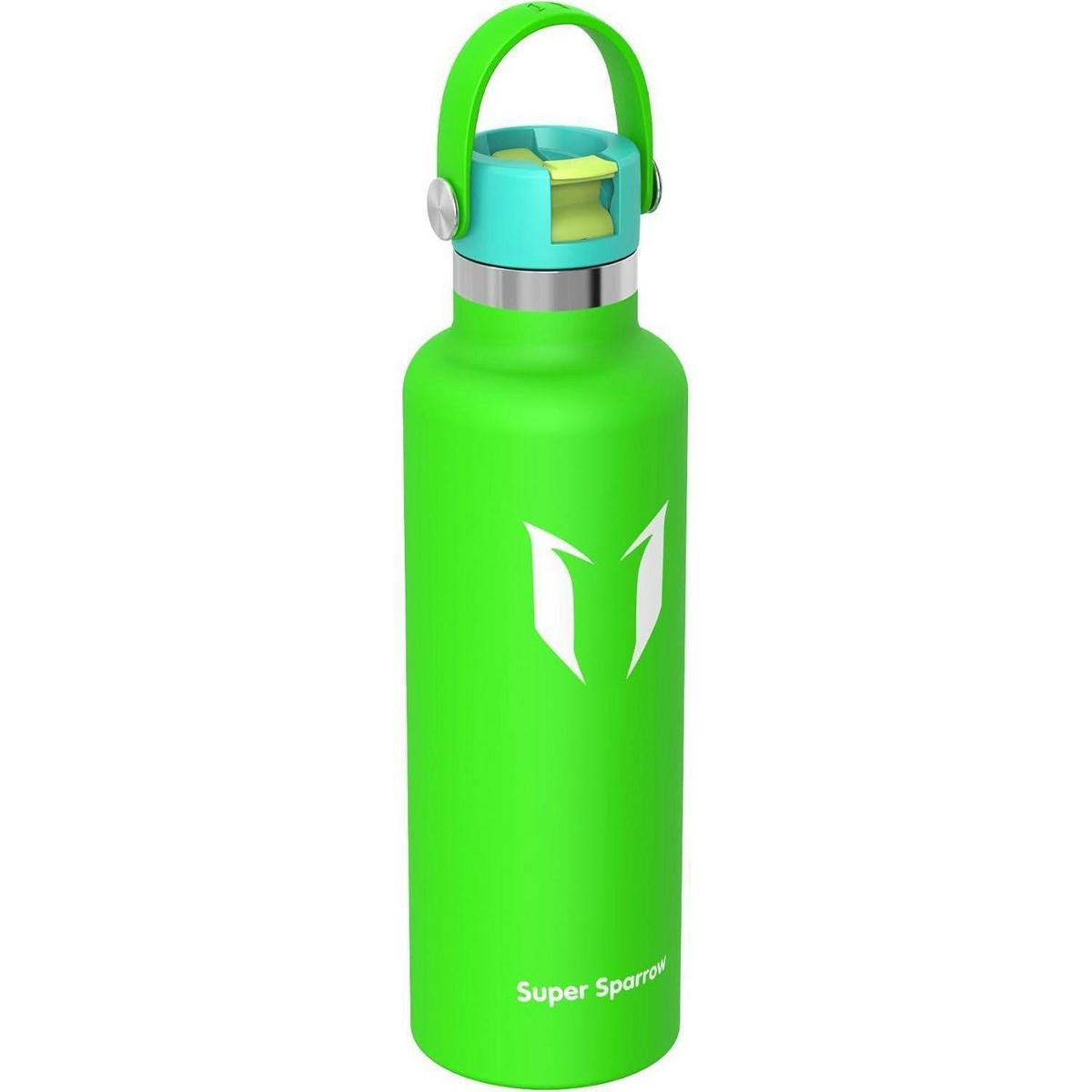 TRINKFLASCHE Edelstahl 750 ml Apfelgrün - Hellgrün, Metall (7.5/7.5cm)