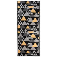 LÄUFER MAYA Schwarz Goldfarben 80/1200 cm - Goldfarben, Textil (80/1200cm) - Tapiso