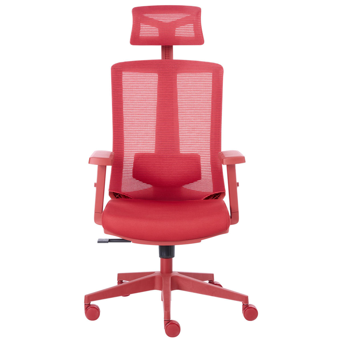 KANCELÁŘSKÁ ŽIDLE Látka Červená Enso - červená, textil (66/123/66cm) - Beliani