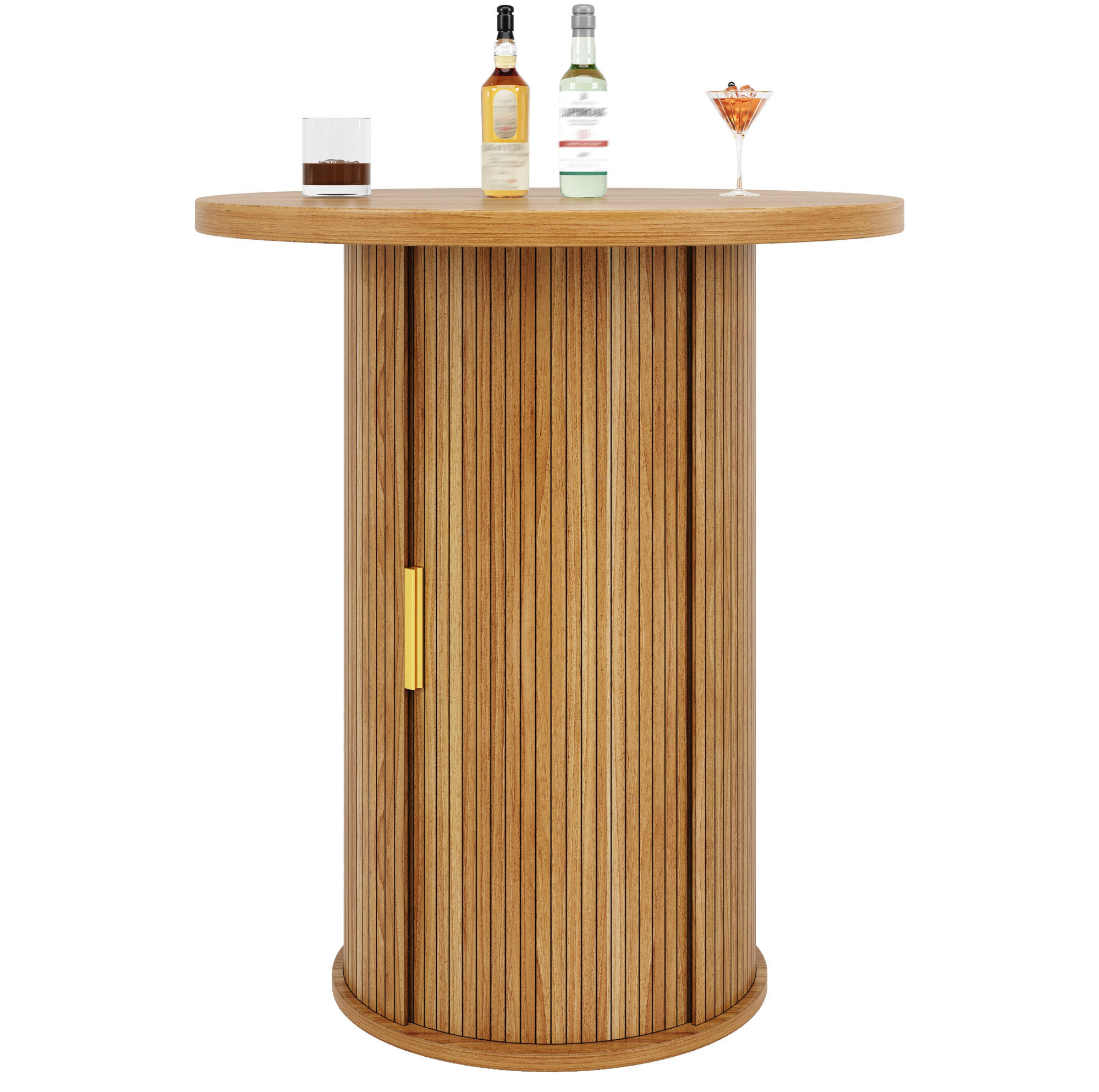 Meubliv Bartisch Birnbaum 60x91.6x60 cm