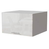 AUFSATZSCHRANK Essen W6B/60 Weiß Hochglanz / Weiß Matt 60 / 59 / 36cm - Weiß Hochglanz/Weiß, Holz/Holzwerkstoff (60/36/59cm) - Feldmann-Wohnen