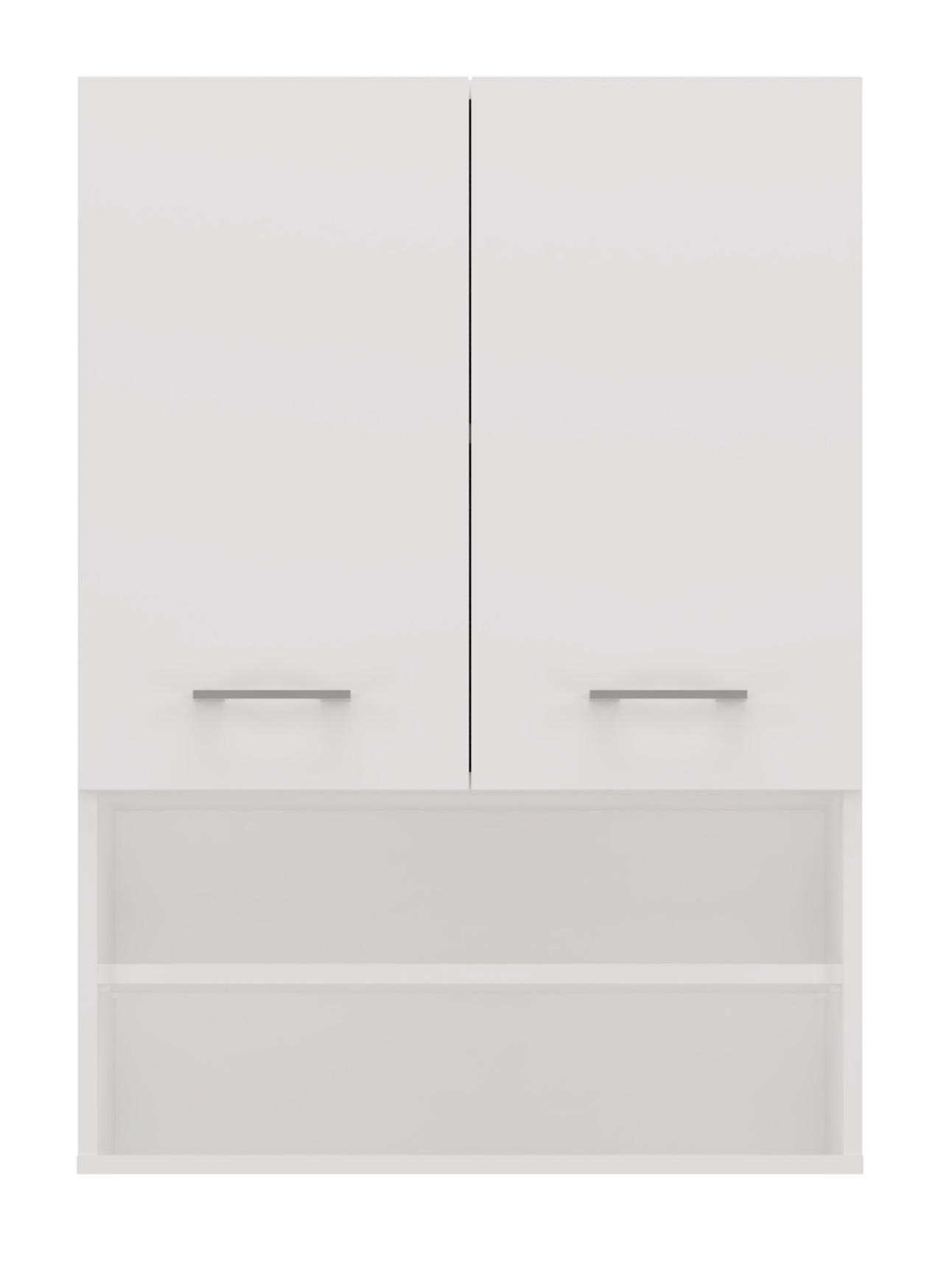 BADEZIMMER-HÄNGESCHRANK POLA MINI DK - WEISS MATT - Weiß, Holzwerkstoff (64/90/30cm) - CDF