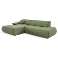 ECKSOFA Grün PENTI Ausziehbar Mit Bettkasten Links - Grün, Textil (286/173.5cm) - Sepro Meble