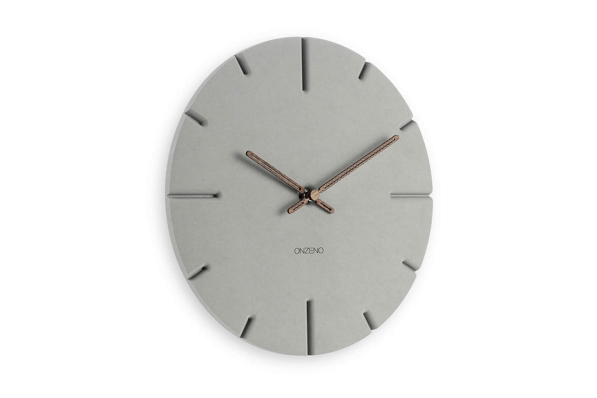 WANDUHR Design Grau 29/29 cm - Grau, Holzwerkstoff (0.6/29/1cm) - ONZENO