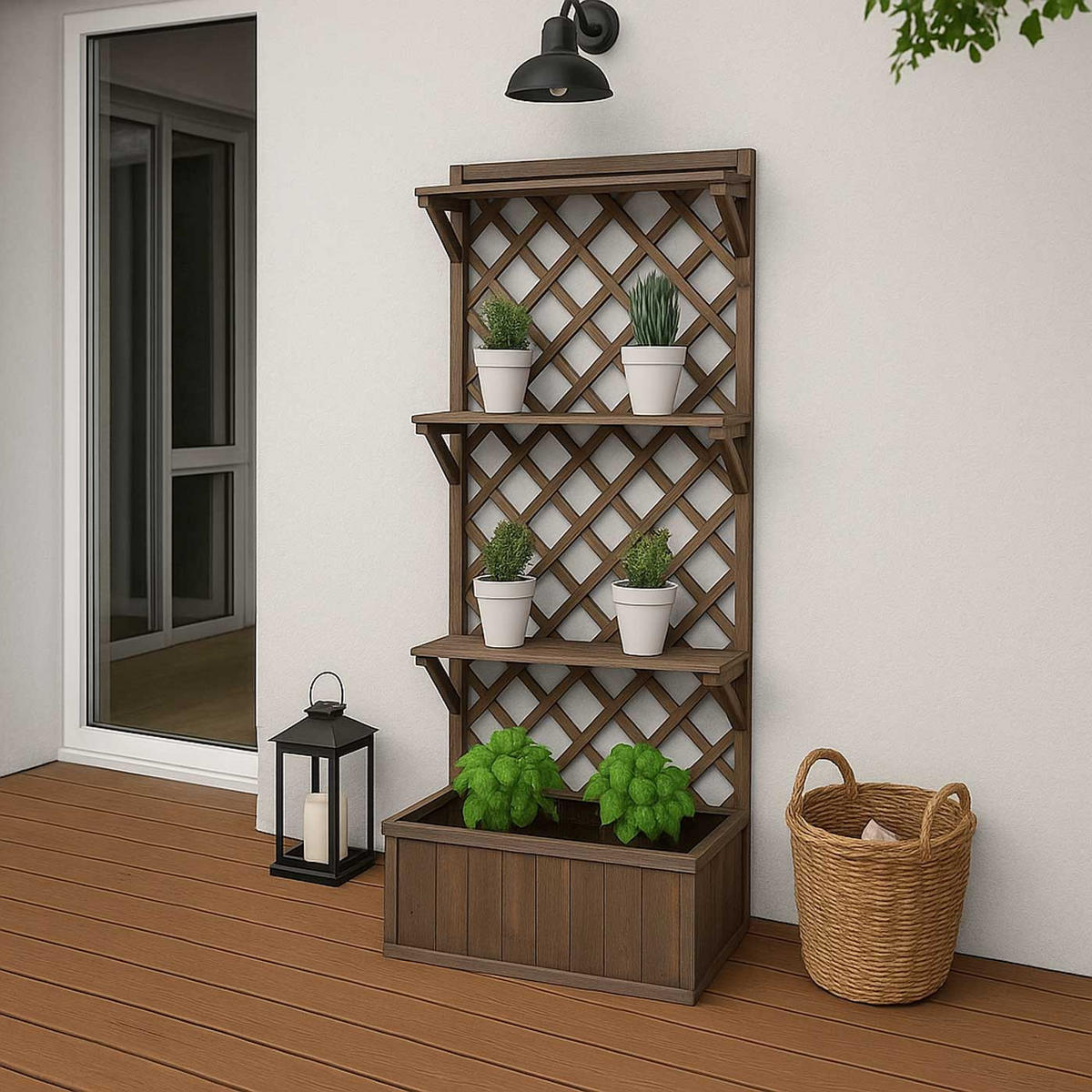 HOCHBEET Braun - Braun, Holz (77/177/33cm) - MCW