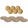 TELLERSET Matera beige 12er Set - Beige, Keramik (1/1/1cm) - Leonardo Living
