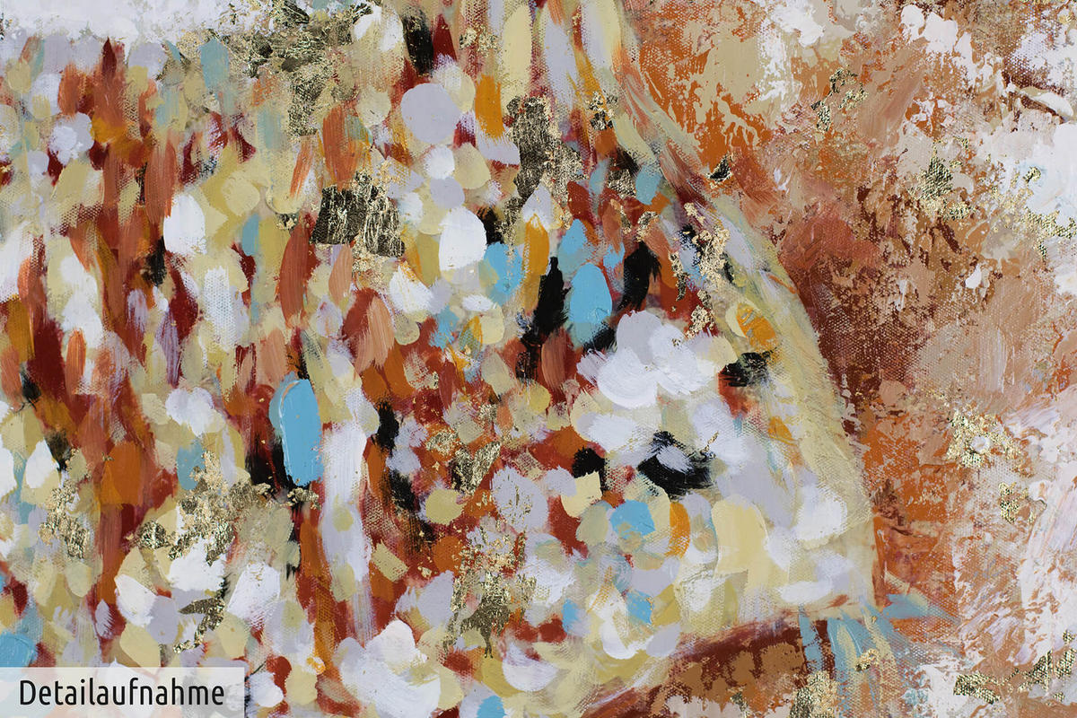 ACRYLBILD HANDGEMALT 120/80 cm - Beige, Holz/Textil (2.3/80cm) - KUNSTLOFT
