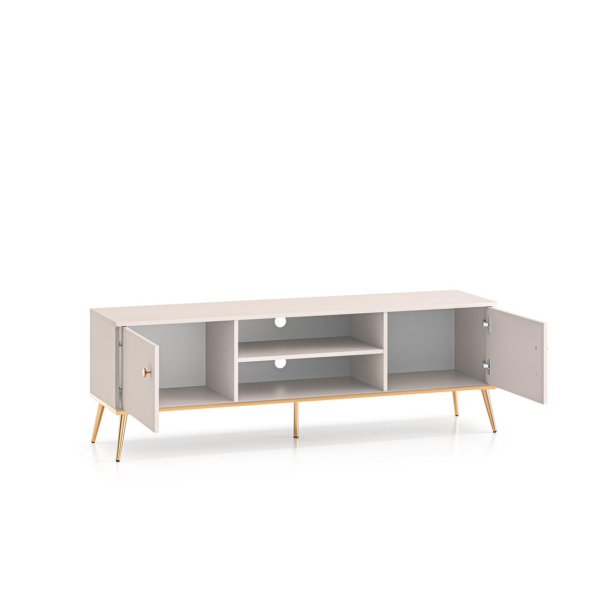 TV-MÖBEL Olivia Kaschmir - Beige, Holzwerkstoff (160/54/40cm) - Petits-meubles