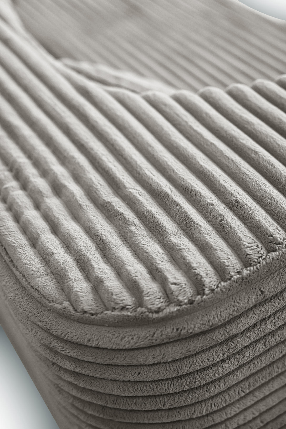 SCHLAFSOFA MYFOAM, Sofa mit Schlaffunktion, Farbe: Grau, Cordstoff - Hellgrau, Textil (200/80/72cm) - Storez24