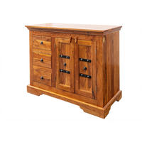 KOMMODE Akazie 106x50x85 honig lackiert OXFORD #0408 - Braun, Holz (106/85/50cm) - Massivmoebel24