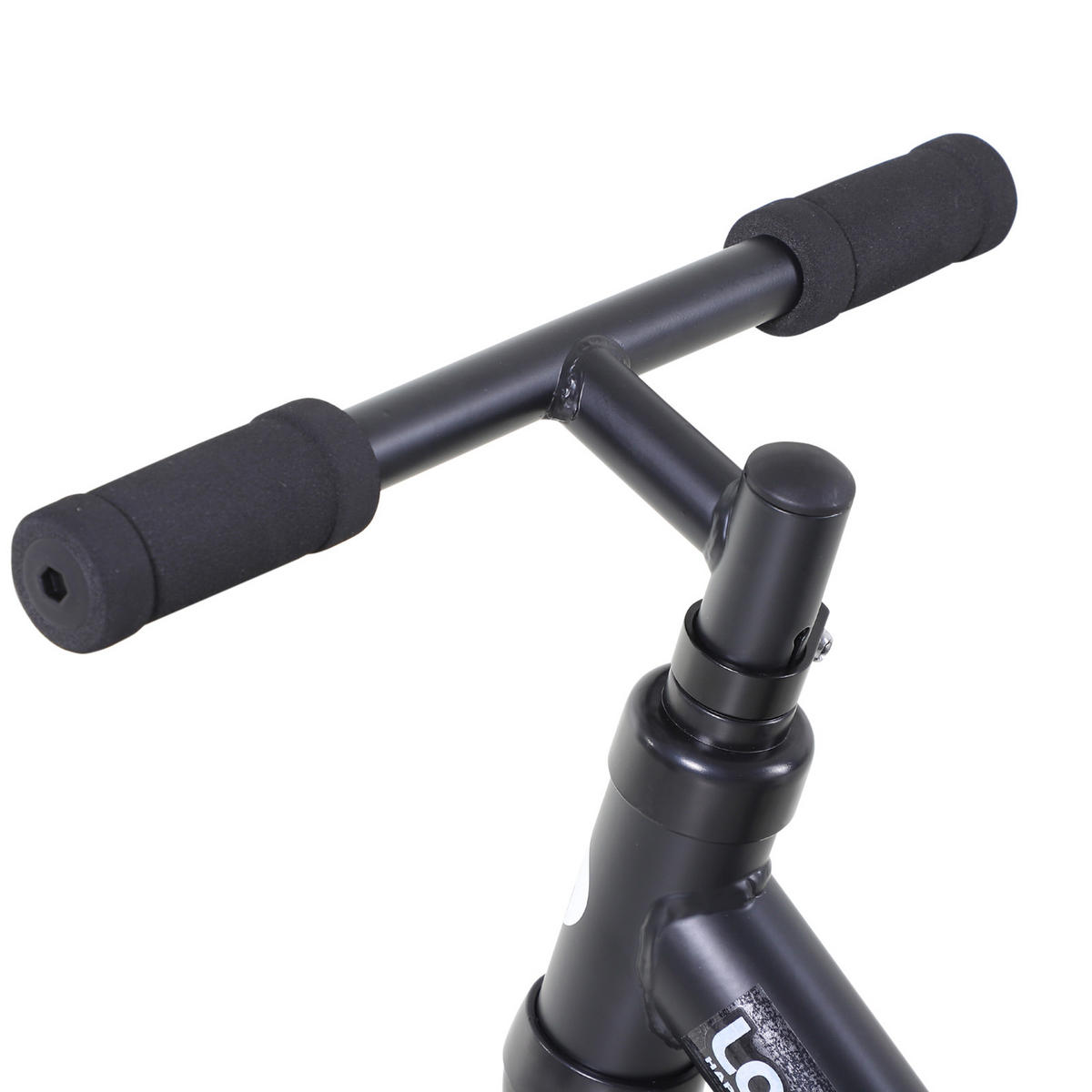 LAUFRAD DE-10696 mit Stützrädern & Pedalen Schwarz - Schwarz, Metall (85/36/54cm) - ComfortXL