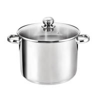 KOCHTOPF Grandis, Edelstahl, Induktion, 9 Liter, Ø 24 cm, Höhe 20 cm - Edelstahlfarben, Metall (24cm) - KOPF