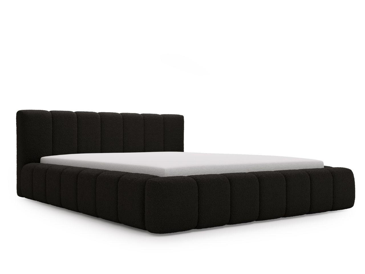 POLSTERBETT Orio 160x200 Schwarz - Schwarz, Textil (160/200cm) - Graingold