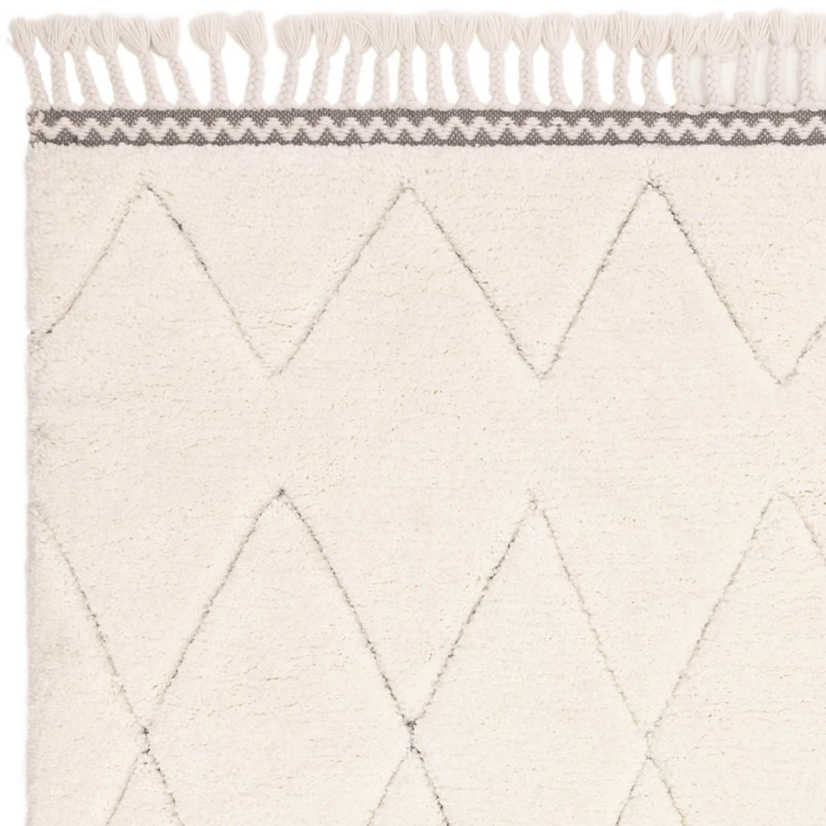 TEPPICH für Wohn- und Schlafzimmer ASILAH Weiß 200 x 290 cm - Weiß, Textil (200/290cm) - Novatrend