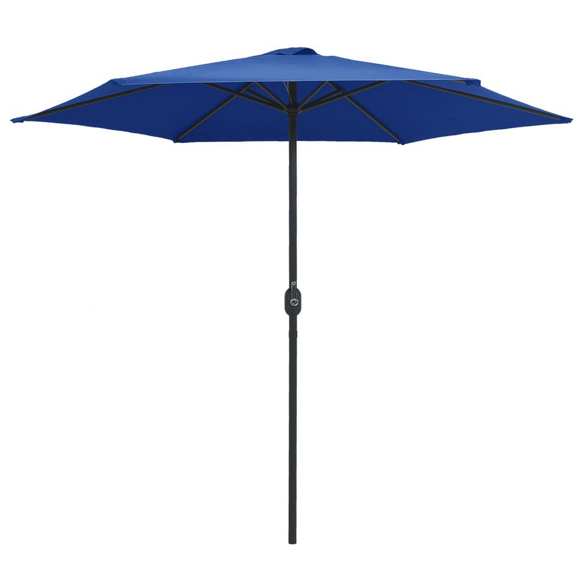 SONNENSCHIRM mit Aluminium-Mast 270x246 cm Azurblau - Blau, Textil (270/270cm) - furnicato