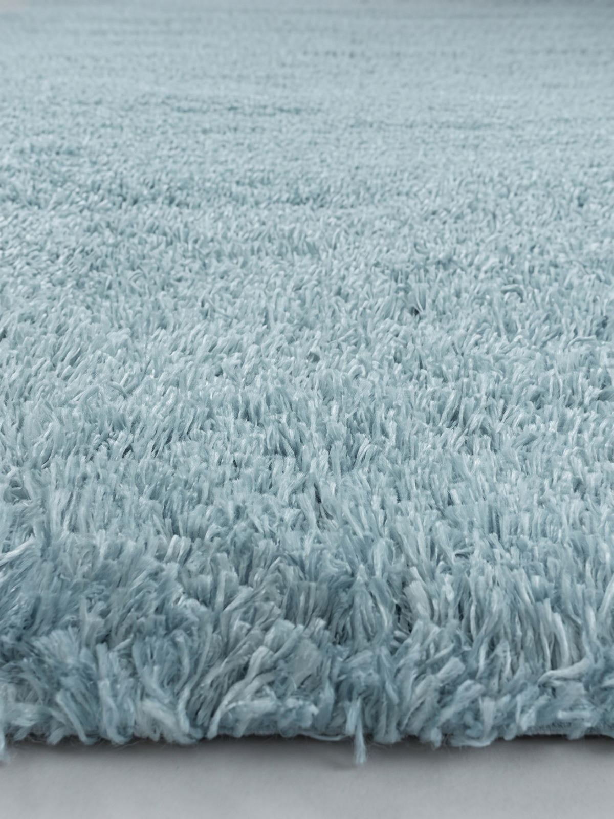 TEPPICH Hochflor Shaggy Einfarbig Weich Flauschig Waschbar Läufer Blau 80x250 cm – SALZACH - Blau, Textil (80/250cm) - KADIMA DESIGN