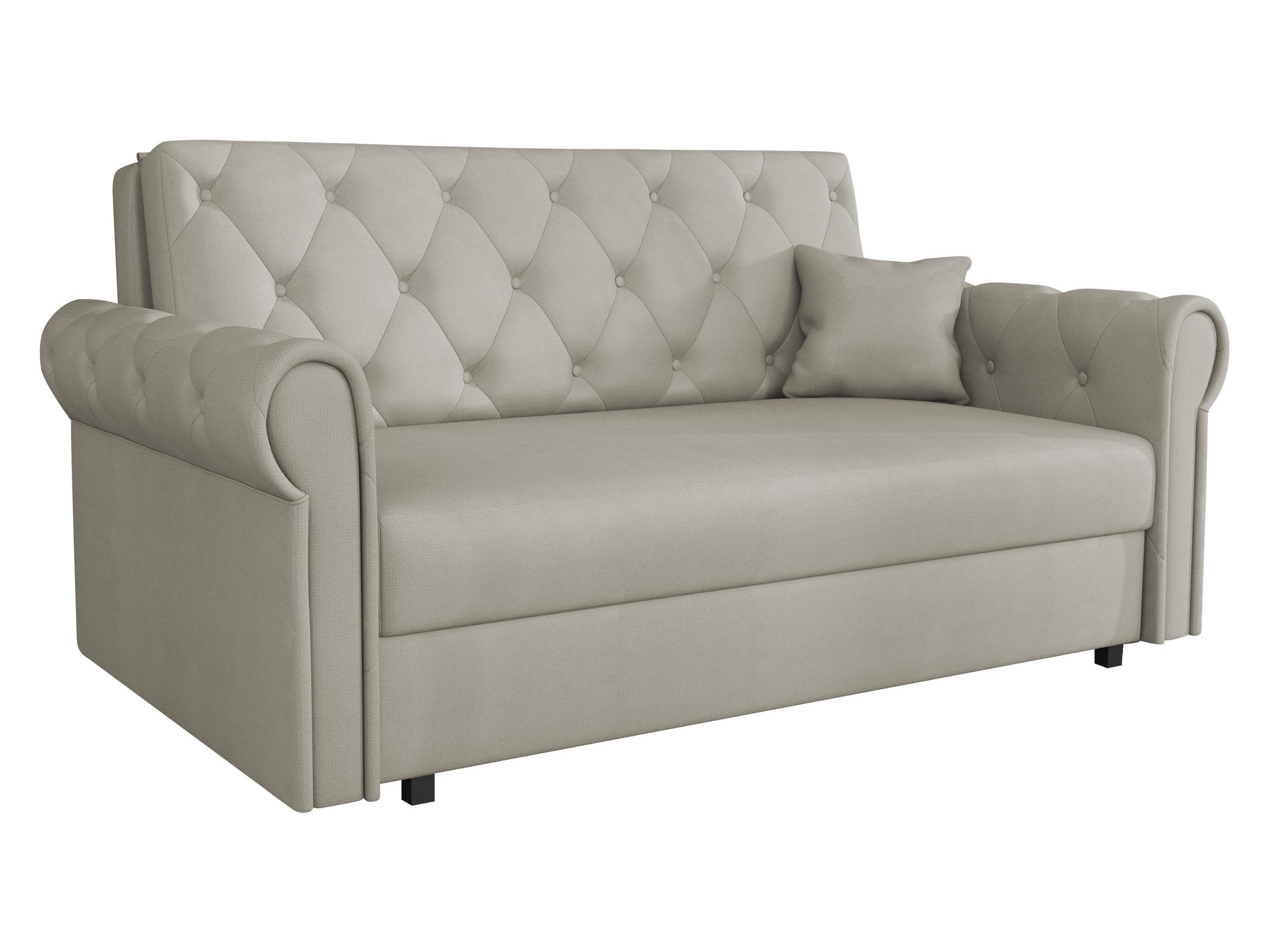 SCHLAFSOFA Viva Roma III - Beige/Schwarz, Holz/Textil (168/85/98cm) - MIRJAN24